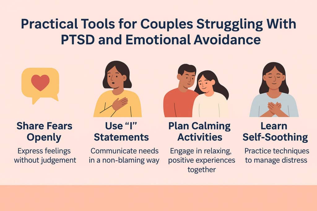 Practical Tools for Couples Struggling With PTSD and Emotional Avoidance