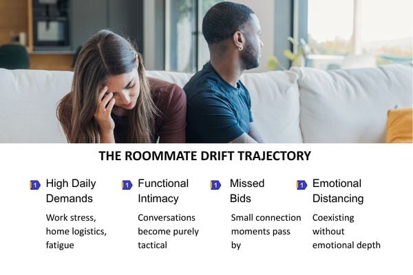 Why Do Couples Drift Into Roommate Mode - Insightful Counselling